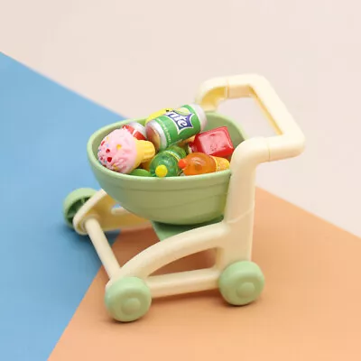 Dollhouse Miniature 1/12 Supermarket ToyCarts Shopping Carts Kitchen Accessories • $5.27