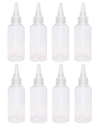 	Penta Angel 2oz Plastic Squeeze Bottles 8Pcs Small Clear Empty Squirt Bottle... • $13.89