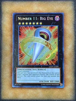 Yugioh Number 11: Big Eye GAOV-EN090 Secret Rare NM • $14.99