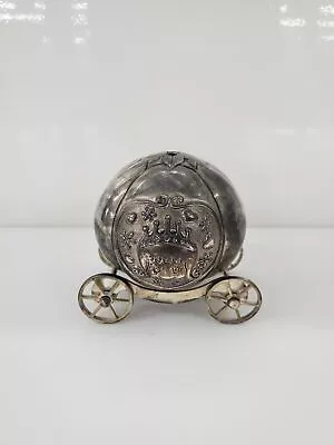 Girls Silver Cinderella Coach Money Box • $11.50