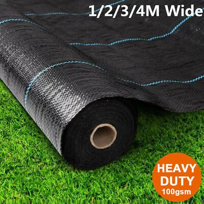 Heavy Duty Weed Control Fabric Membrane Barrier Garden Ground Cover Sheet Mat • £84.56