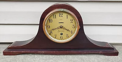 Antique 1920s Sessions 8 Day Time Wind Up Mantel Clock Mahogany Tambour Untested • $84.84