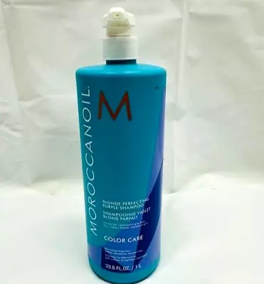 Moroccanoil Blonde Perfecting Purple Shampoo 33.8 Oz • $58.25