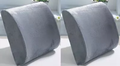 Back Support Cushion Pillow Memory Foam Lumbar Office Home Chair Car Seat 2 Pcs • $27.54