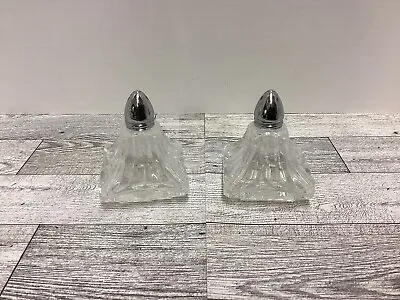 I.w. Rice Vintage Pepper Salt And Pepper Shakers Glass Japan • $12.95