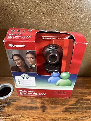 Microsoft LifeCam VX-3000 USB 2.0 Webcam Autofocus Camera - Open Box • $5.99