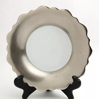 Samoa Platinum By Jean Louis Coquet Limoges Porcelain 8 1/4  Rim Soup Bowl • £120.64