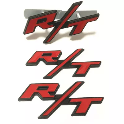 3X OEM For RT Front Grill Emblems R/T Badge Side Fender Red Black Car Sticker • $19.92