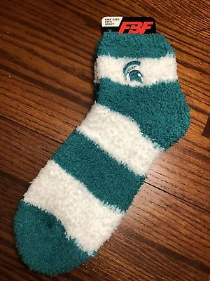 Michigan State MSU Spartans Fuzzy Soft Women’s Socks For Bare Feet FBF One Size • $6.99