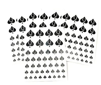 QOS Slim - 45pcs Queen Of Spades 3D Nail Sticker Hotwife Vixen Set • $26.98