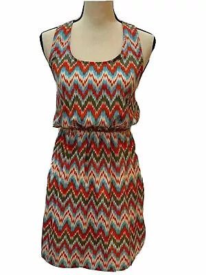 Miami Dress Sleeveless Back Zip Elastic Waist Size Small • $6.92