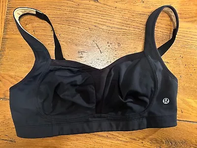 Lululemon TaTa Tamer II Athletic Full Cover Sports Bra Navy Blue Size 34D • $19.99