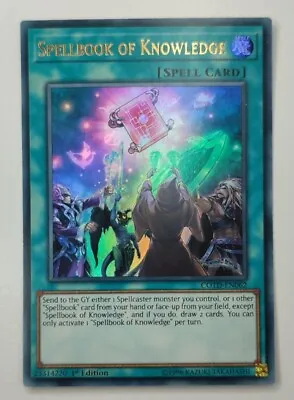 $4.10 • Buy Spellbook Of Knowledge Ultra Rare 1st Edition COTD-EN062 Moderate Play YuGiOh