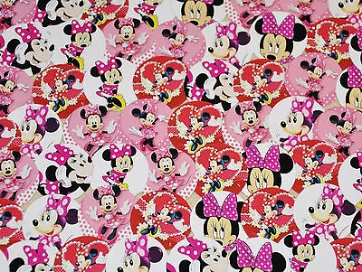 PRECUT 1  SET Of 100 MINNIE MOUSE  Bottle Caps Images. For Birthdays Hairbows • $6