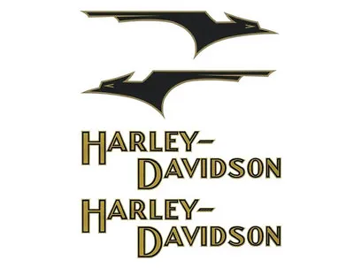Black Bird DECALS For Harley - Davidson Gas Tanks 1933 VL 45 Solo & Servi-Car • $116.26