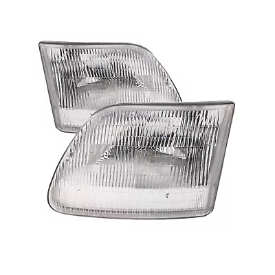 Headlights Pair Left Right Set Fits Ford F150 97-03 Expedition 97-02 • $51.49