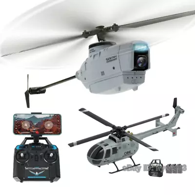 2.4G Helicopter C127 C128 720P 6-Axis WiFi Wide Angle Camera Spy Drone RC Toys • $89.99