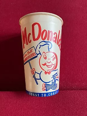 1950's McDonald's  Un-Used  SPEEDEE Logo (16oz) Paper Cup (Scarce / Vintage) • $49