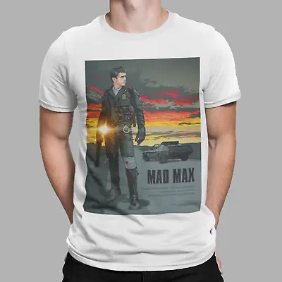 Mad Max T-Shirt Movie Film V8 Interceptor Pursuit Car Road Sunset Tee Gift  • £6.99