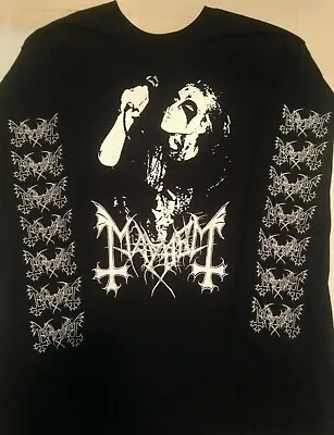 MAYHEM Dead Long Sleeve Shirt Darkthrone Per Ohlin Dead Euronymous Lords Chaos  • $22