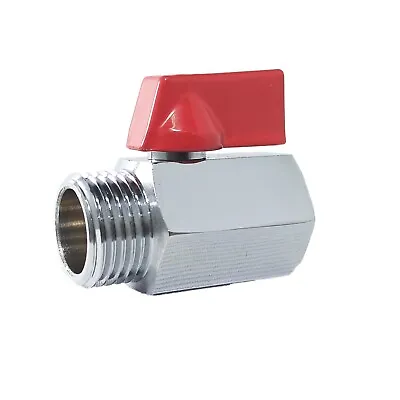 Mini BALL VALVE  1/2  Male   Female NPT Brass Ball Shut Off Valve Water   WOG • $8.33