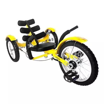  Mobito Kids 3-Wheel Bike. Recumbent Trike. Childs Cruiser Tricycle Yellow • $504.76