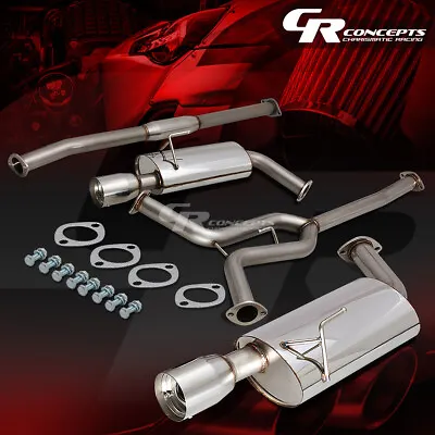 4  Dual Muffler Tip Catback Racing Exhaust System For 04-08 Nissan Maxima A34 V6 • $220.95