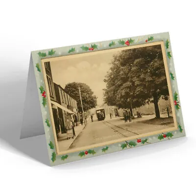 CHRISTMAS CARD Vintage Ireland - Main St & Clogher Valley Railway Fivemiletown • £4.99