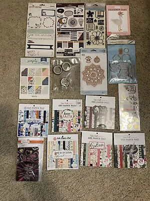 Scrapbooking Card Making Stickers My Minds Eye Stamps Paper Washi Tape Die Cuts • $45