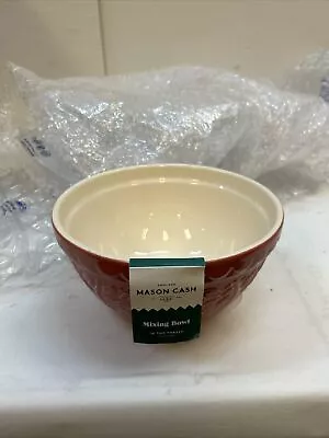 Mason Cash In The Forest S30 (1.25 Qt) Embossed Mixing Bowl | Hedgehog (Red) • $29.99