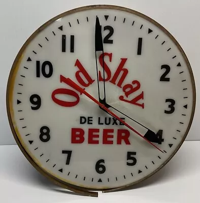 Vintage Old Shay Beer Advertising Clock Sign Pittsburgh Bar FOR PARTS Original • $149.99