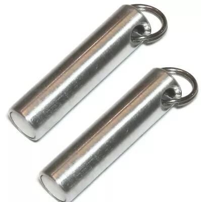 2 Pcs Metal Test Magnet Keychain Test Ferrous Brass Gold Silver KM02 6 Lb • $15.25