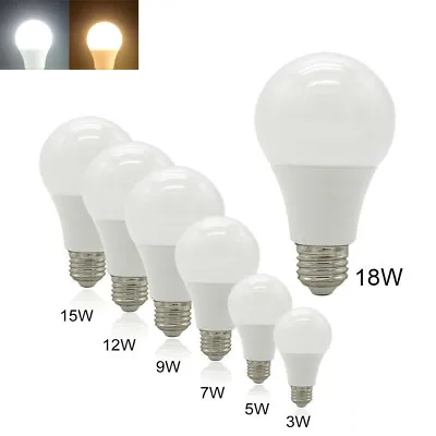 E27 E26 LED Globe Bulb Lamp Light 3W 5W - 15W 18W 20W Cool Warm White 110V- 220V • $2.71