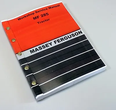 Massey Ferguson 285 Tractor Service Repair Manual Technical Shop Book Overhaul • $49.97