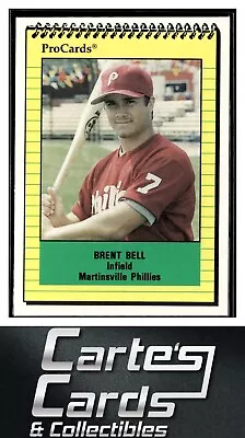 Brent Bell 1991 ProCards #3457  Martinsville Phillies • $1.95