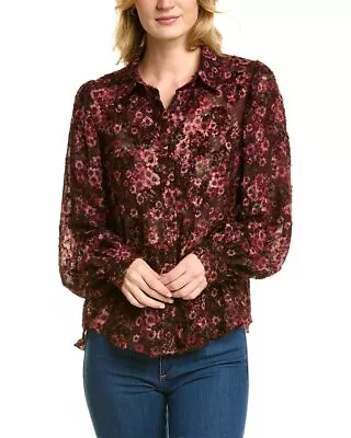 Anna Kay Fringe Blouse Women's Purple S • $79.99