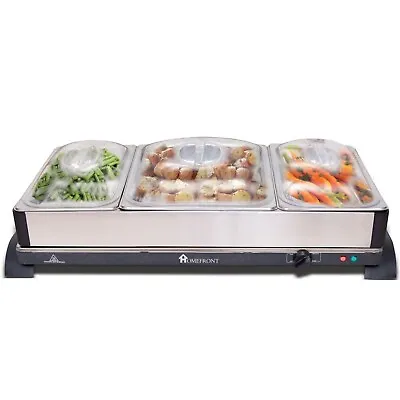 £74.99 • Buy Homefront Buffet Server 2 In 1 Adjustable Hot Plate Large Food Warmer 10.5L 350W