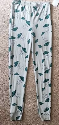 Country Club Under Water Gray/Green Graphic UFO Print Pajama Pants. • $12.69