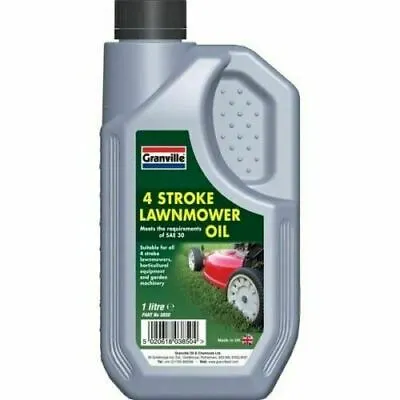 Granville 4 Stroke Lawnmower Oil Garden Machinery Oil Fluid SAE 30 1 Litre • £8.99