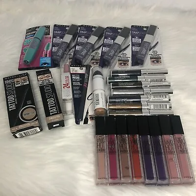 Maybelline Cosmetics Lot Of 25 *All New Items And Never Opened! • $40.95