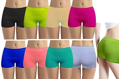 Womens Knickers Underwear Shorts Stretch Yoga Boxers Sports Soft Hot Pants Lot • £3.99