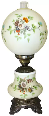 💡 Vintage M.C. Company 19  Double Globe Hurricane Parlor Lamp ~ $0 Shipping • $224.99