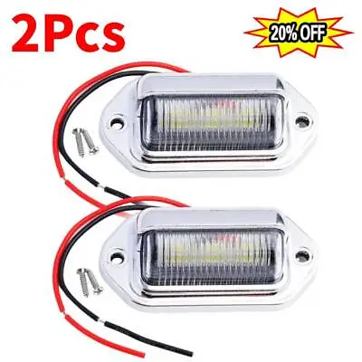 2x 6 LED License Plate Tag Light Lamp For Truck SUV Trailer- Universal • $3.39