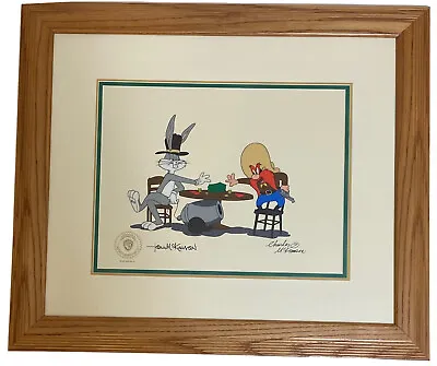 Animation Art LOADED HANDS Signed Bugs Bunny & Yosemite Sam Warner Brothers COA • $450