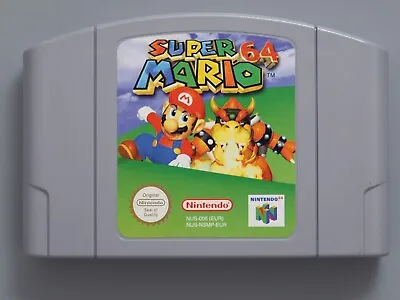 Super Mario 64 *100% GENUINE* PAL Cartridge Only For Nintendo 64 N64 VGC • $62.95