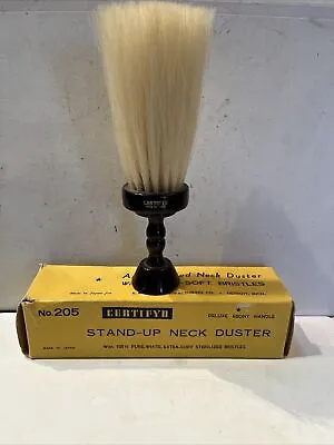 VINTAGE  Certifyd  Stand Up Neck Duster Shaving Brush No. 205  “ Wood 7” • $14.99