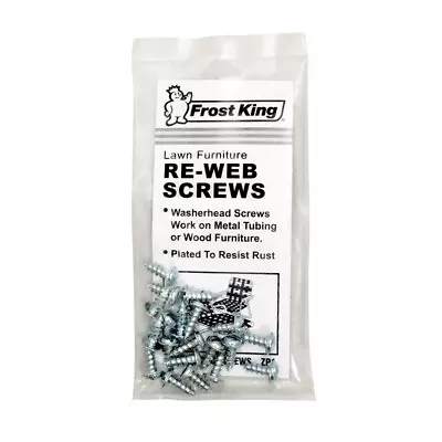Frost King ZP1 Silver Screws And Clips For Furniture Re-Webbing • $7.70