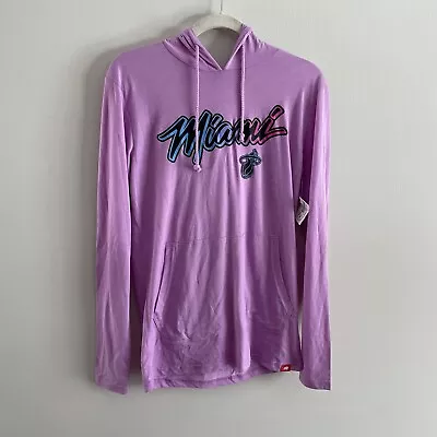 Sportiqe Women S Violet NBA The Miami Heat Store ViceVersa Finale Hoodie NWT • $22.49