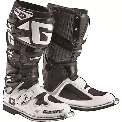 Gaerne SG-12 Boots - Black/White - Size 11 2174-014-011 • $503.96