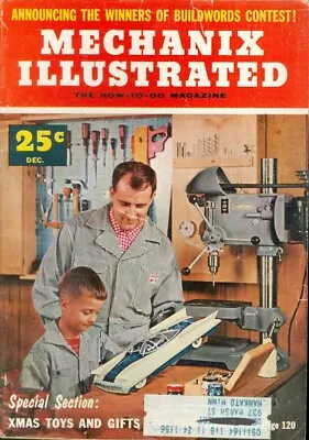 1955 Mechanix Illustrated Magazine: Christmas Toys And Gifts To Make • $6.50